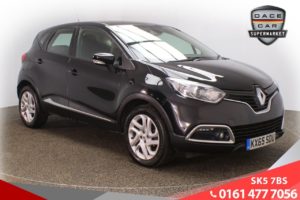 Used 2015 BLACK RENAULT CAPTUR Hatchback 0.9 DYNAMIQUE NAV TCE 5d 90 BHP (reg. 2015-10-31) for sale in Lees