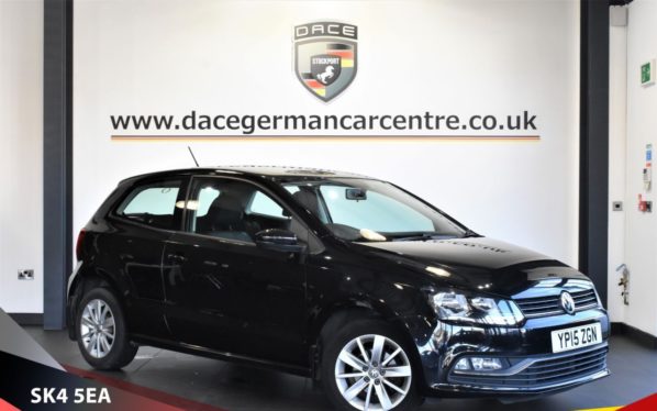 Used 2015 BLACK VOLKSWAGEN POLO Hatchback 1.0 SE 3d 60 BHP (reg. 2015-06-01) for sale in Bowdon