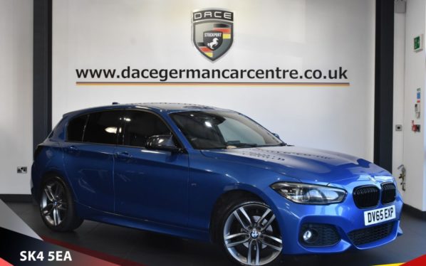 Used 2015 BLUE BMW 1 SERIES Hatchback 1.5 116D M SPORT 5d 114 BHP (reg. 2015-09-25) for sale in Bowdon