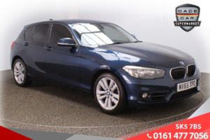 Used 2015 BLUE BMW 1 SERIES Hatchback 2.0 118D SPORT 5d AUTO 147 BHP (reg. 2015-09-14) for sale in Lees