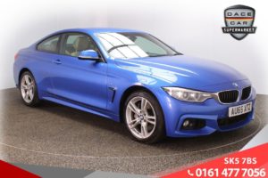 Used 2015 BLUE BMW 4 SERIES Coupe 3.0 435D XDRIVE M SPORT 2d AUTO 309 BHP (reg. 2015-09-09) for sale in Lees