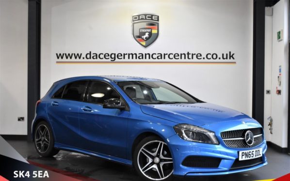 Used 2015 BLUE MERCEDES-BENZ A-CLASS Hatchback 2.1 A200 CDI AMG NIGHT EDITION 5d 134 BHP (reg. 2015-09-29) for sale in Bowdon