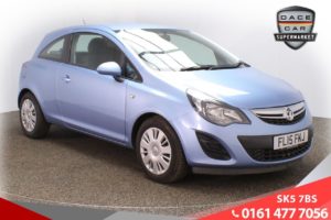 Used 2015 BLUE VAUXHALL CORSA Hatchback 1.2 DESIGN AC CDTI ECOFLEX S/S 3d 93 BHP (reg. 2015-03-20) for sale in Lees