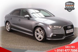 Used 2015 GREY AUDI A3 Saloon 2.0 TDI S LINE 4d AUTO 148 BHP (reg. 2015-11-27) for sale in Lees