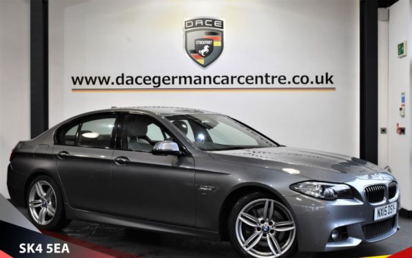 Used 2015 GREY BMW 5 SERIES Saloon 3.0 530D M SPORT 4d AUTO 255 BHP (reg. 2015-08-07) for sale in Bowdon