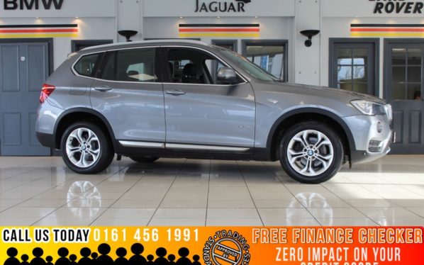 Used 2015 GREY BMW X3 Estate 2.0 XDRIVE20D XLINE 5d AUTO 188 BHP - TO ENQUIRE OR RESERVE CALL 0161 4561991 (reg. 2015-05-31) for sale in Marple