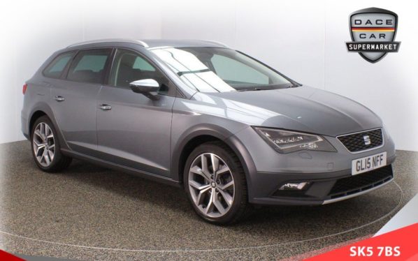 Used 2015 GREY SEAT LEON Estate 2.0 X-PERIENCE TDI SE TECHNOLOGY DSG 5d AUTO 184 BHP (reg. 2015-05-27) for sale in Lees