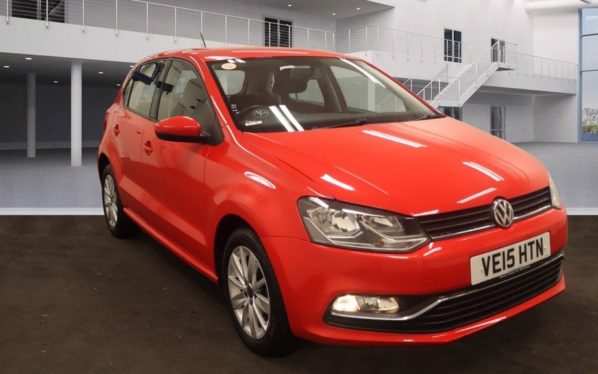 Used 2015 RED VOLKSWAGEN POLO Hatchback 1.2 SE TSI 5d 89 BHP (reg. 2015-06-26) for sale in Tottington