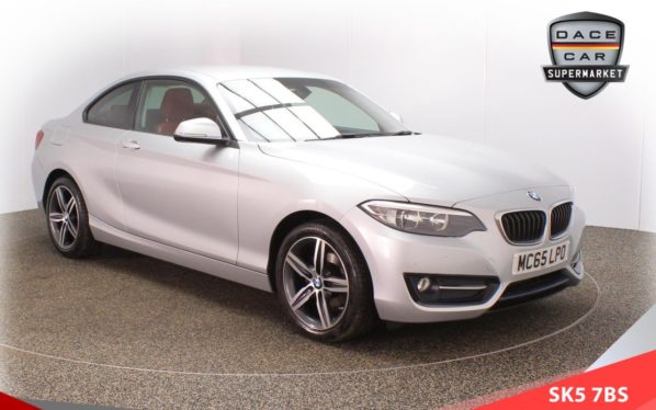 Used 2015 SILVER BMW 2 SERIES Coupe 2.0 218D SPORT 2d 148 BHP (reg. 2015-12-07) for sale in Lees