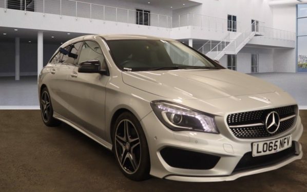 Used 2015 SILVER MERCEDES-BENZ CLA Estate 2.1 CLA 220 D AMG LINE 5d AUTO 174 BHP (reg. 2015-11-30) for sale in Bowdon