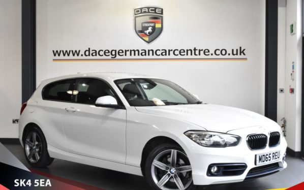 Used 2015 WHITE BMW 1 SERIES Hatchback 2.0 118D SPORT 3d 147 BHP (reg. 2015-12-11) for sale in Bowdon
