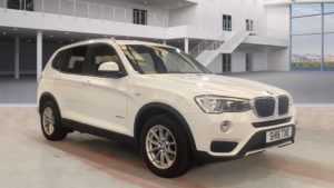 Used 2015 WHITE BMW X3 Estate 2.0 XDRIVE20D SE 5d AUTO 188 BHP (reg. 2015-05-29) for sale in Tottington