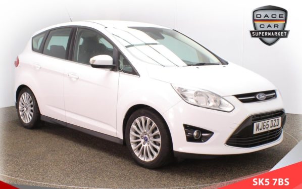 Used 2015 WHITE FORD C-MAX MPV 1.6 TITANIUM TDCI 5d 114 BHP (reg. 2015-09-24) for sale in Lees