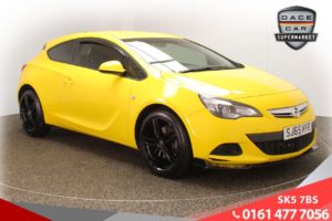 Used 2015 YELLOW VAUXHALL ASTRA GTC Hatchback 1.4 SPORT 3d AUTO 138 BHP (reg. 2015-09-14) for sale in Lees