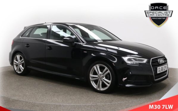 Used 2016 BLACK AUDI A3 Hatchback 1.4 TFSI S LINE 5d 148 BHP (reg. 2016-11-05) for sale in Tottington