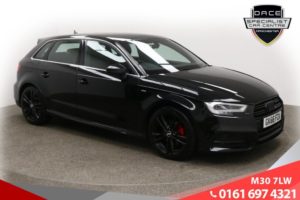 Used 2016 BLACK AUDI A3 Hatchback 2.0 TDI S LINE 5d 148 BHP (reg. 2016-09-12) for sale in Tottington