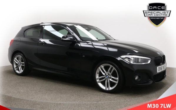Used 2016 BLACK BMW 1 SERIES Hatchback 1.5 116D M SPORT 3d AUTO 114 BHP (reg. 2016-04-29) for sale in Tottington