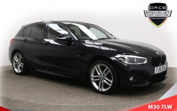 Used 2016 BLACK BMW 1 SERIES Hatchback 2.0 118D M SPORT 5d 147 BHP (reg. 2016-03-02) for sale in Tottington