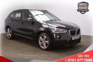 Used 2016 BLACK BMW X1 Estate 2.0 SDRIVE18D M SPORT 5d 148 BHP (reg. 2016-10-05) for sale in Lees