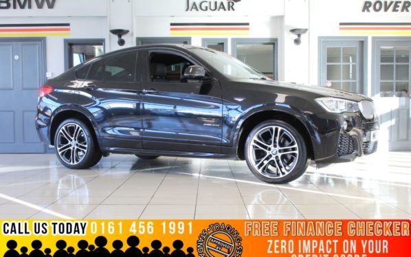 Used 2016 BLACK BMW X4 Coupe 3.0 XDRIVE30D M SPORT 4d AUTO 255 BHP - TO ENQUIRE OR RESERVE CALL 0161 4561991 (reg. 2016-04-11) for sale in Marple