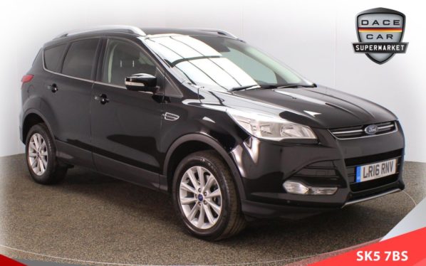Used 2016 BLACK FORD KUGA Hatchback 2.0 TITANIUM TDCI 5d 177 BHP (reg. 2016-03-31) for sale in Lees