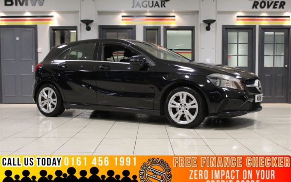 Used 2016 BLACK MERCEDES-BENZ A-CLASS Hatchback 1.6 A 180 SPORT EXECUTIVE 5d 121 BHP - TO ENQUIRE OR RESERVE CALL 0161 4561991 (reg. 2016-06-20) for sale in Marple