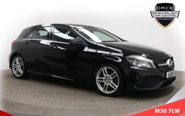 Used 2016 BLACK MERCEDES-BENZ A-CLASS Hatchback 2.1 A 220 D AMG LINE 5d AUTO 174 BHP (reg. 2016-05-31) for sale in Tottington