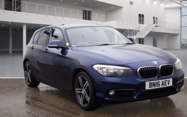 Used 2016 BLUE BMW 1 SERIES Hatchback 1.5 118I SPORT 5d AUTO 134 BHP (reg. 2016-03-04) for sale in Bowdon