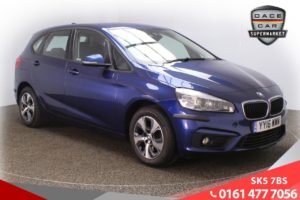 Used 2016 BLUE BMW 2 SERIES ACTIVE TOURER Hatchback 2.0 218D SE ACTIVE TOURER 5d AUTO 148 BHP (reg. 2016-05-23) for sale in Lees