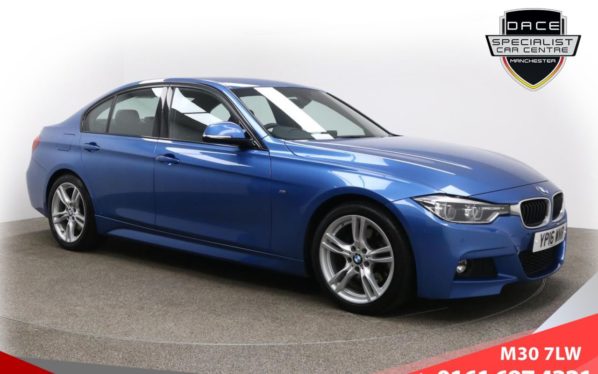 Used 2016 BLUE BMW 3 SERIES Saloon 3.0 330D M SPORT 4d AUTO 255 BHP (reg. 2016-04-29) for sale in Tottington