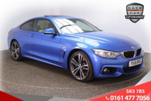 Used 2016 BLUE BMW 4 SERIES Coupe 3.0 435D XDRIVE M SPORT 2d AUTO 309 BHP (reg. 2016-03-01) for sale in Lees