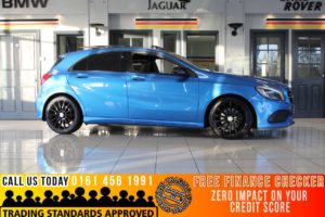 Used 2016 BLUE MERCEDES-BENZ A-CLASS Hatchback 1.6 A 160 AMG LINE PREMIUM PLUS 5d 102 BHP - TO ENQUIRE OR RESERVE CALL 0161 4561991 (reg. 2016-12-21) for sale in Marple