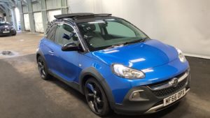 Used 2016 BLUE VAUXHALL ADAM Hatchback 1.0 ROCKS AIR 3d 113 BHP (reg. 2016-09-09) for sale in Tottington