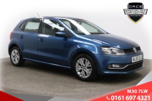 Used 2016 BLUE VOLKSWAGEN POLO Hatchback 1.4 SE TDI BLUEMOTION 5d 74 BHP (reg. 2016-02-10) for sale in Tottington