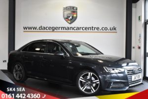 Used 2016 GREY AUDI A4 Saloon 2.0 TDI QUATTRO S LINE 4d AUTO 188 BHP (reg. 2016-02-03) for sale in Bowdon