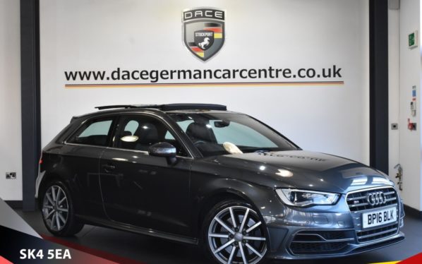 Used 2016 GREY AUDI S3 Hatchback 2.0 QUATTRO NAV 3d 296 BHP (reg. 2016-05-31) for sale in Bowdon