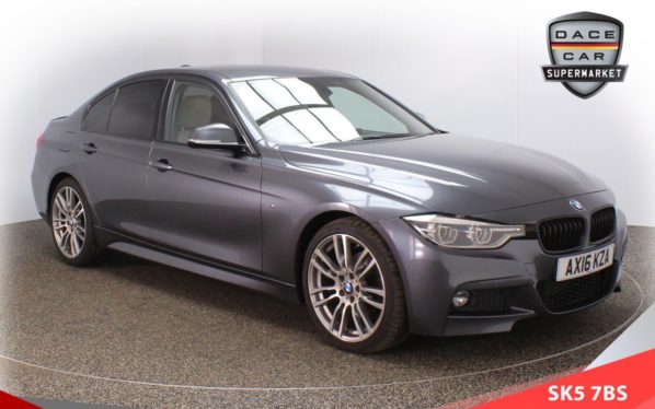 Used 2016 GREY BMW 3 SERIES Saloon 2.0 318D M SPORT 4d 148 BHP (reg. 2016-06-30) for sale in Lees