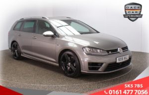 Used 2016 GREY VOLKSWAGEN GOLF Estate 2.0 R TSI DSG 5d AUTO 296 BHP (reg. 2016-03-16) for sale in Lees