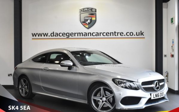 Used 2016 SILVER MERCEDES-BENZ C CLASS Coupe 2.1 C 220 D AMG LINE 2d AUTO 168 BHP (reg. 2016-03-31) for sale in Bowdon