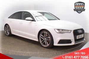 Used 2016 WHITE AUDI A6 Saloon 2.0 TDI ULTRA BLACK EDITION 4d 188 BHP (reg. 2016-05-13) for sale in Lees