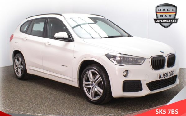 Used 2016 WHITE BMW X1 4x4 2.0 XDRIVE20D M SPORT 5d 188 BHP (reg. 2016-09-01) for sale in Lees
