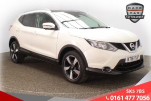 Used 2016 WHITE NISSAN QASHQAI Hatchback 1.6 N-CONNECTA DCI 5d 128 BHP (reg. 2016-07-01) for sale in Lees