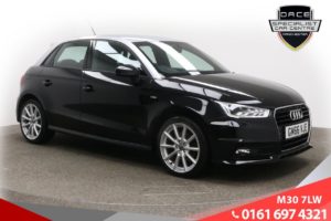 Used 2017 BLACK AUDI A1 Hatchback 1.4 SPORTBACK TFSI S LINE 5d 123 BHP (reg. 2017-02-17) for sale in Tottington