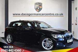 Used 2017 BLACK BMW 1 SERIES Hatchback 1.5 116D M SPORT 5d AUTO 114 BHP (reg. 2017-07-01) for sale in Bowdon