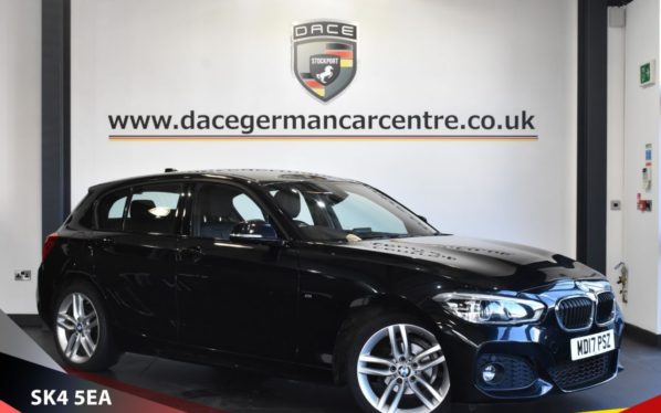 Used 2017 BLACK BMW 1 SERIES Hatchback 1.5 116D M SPORT 5d AUTO 114 BHP (reg. 2017-07-01) for sale in Bowdon