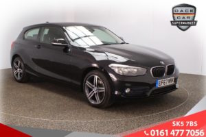 Used 2017 BLACK BMW 1 SERIES Hatchback 1.5 118I SPORT 3d 134 BHP (reg. 2017-12-19) for sale in Lees