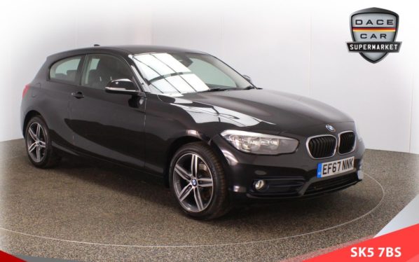 Used 2017 BLACK BMW 1 SERIES Hatchback 1.5 118I SPORT 3d 134 BHP (reg. 2017-12-19) for sale in Lees