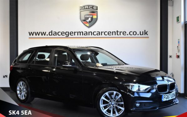 Used 2017 BLACK BMW 3 SERIES Estate 2.0 318D SE TOURING 5d 148 BHP (reg. 2017-10-18) for sale in Bowdon