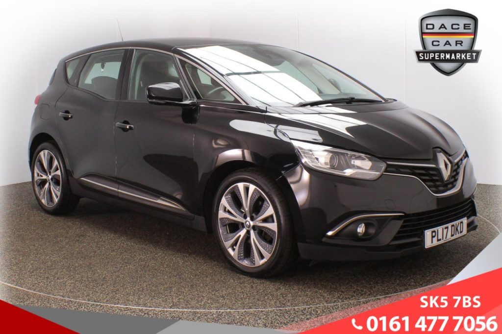 Used 2017 BLACK RENAULT SCENIC MPV 1.5 DYNAMIQUE NAV DCI EDC 5d AUTO 109 BHP (reg. 2017-06-30) for sale in Lees
