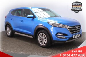 Used 2017 BLUE HYUNDAI TUCSON Estate 1.7 CRDI PREMIUM BLUE DRIVE 5d 114 BHP (reg. 2017-07-21) for sale in Lees